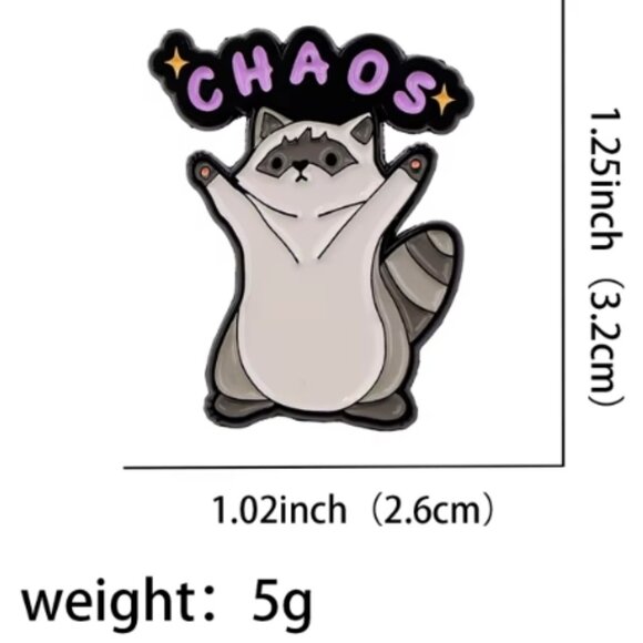 Raccoon - Enamel Pin - Picture 2 of 5